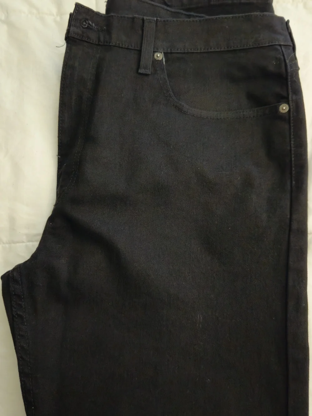 Levi's Black Denim Jeans with Back Pocket Tab